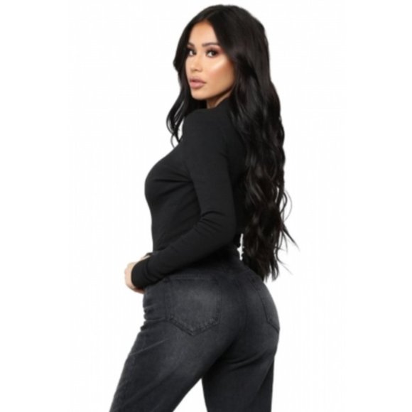 Long Sleeve Women Front or Back Zipper Bodysuit - Picture 2 of 7